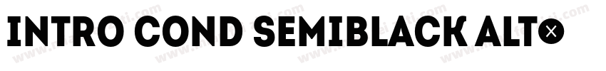 Intro cond semiBlack Alt字体转换